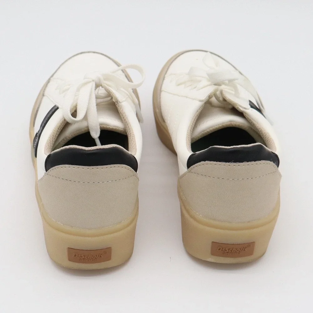 Dr. Scholls Sneakers Womens 6 Madison Lace White Platform Gum Sole Excellent